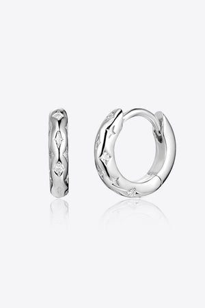 925 Sterling Silver Huggie Earrings